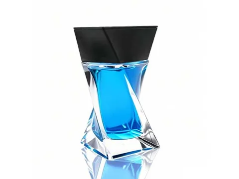 Customization Shaped Glass Perfume Bottles With Black Caps — view 3
