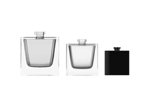 Square Black Perfume Bottle — view 1