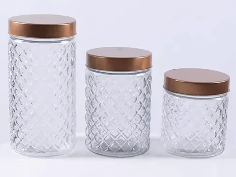 Dollar Store Glass Jar with Lid