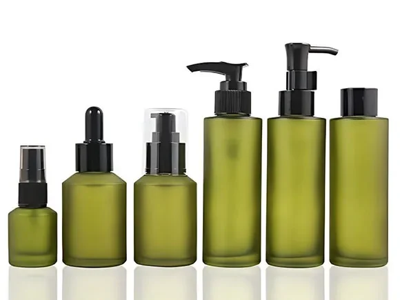 Frosted Green Bottle Collection — main view