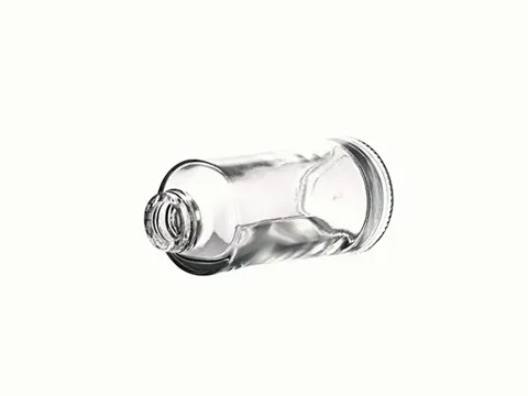 Clear With Pink/Gray/Black Lid Spray/Pump Round Glass Lotion Bottles — view 4