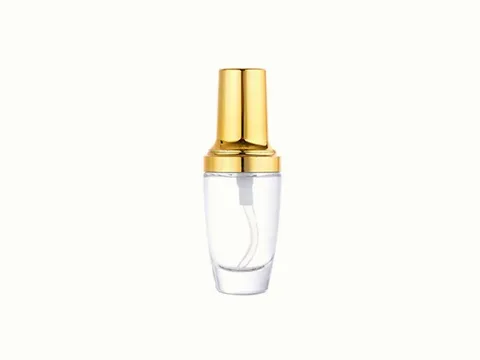 Clear Round Spray/Pump Glass Lotion Bottles
