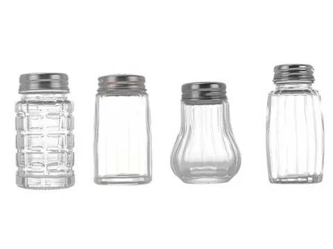 Small Glass Spice Jars with Lids