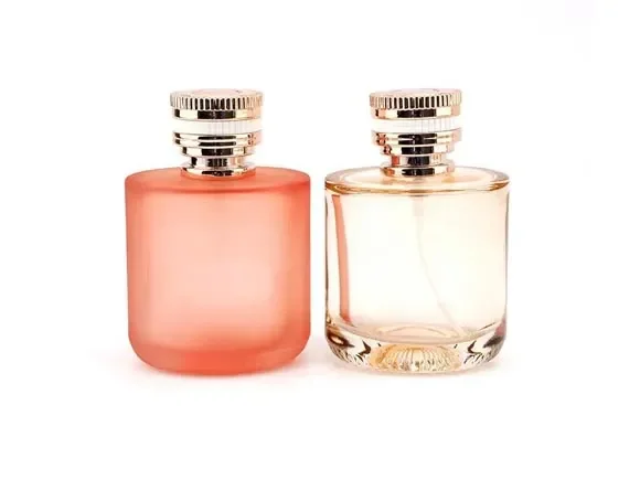 Crimp Glass Perfume Bottles with Lids — main view
