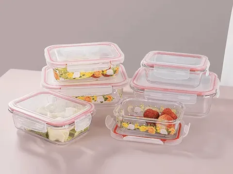Glass Freezer Container Food Storage Jars — view 3
