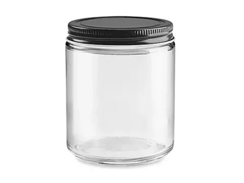 Straight Glass Containers with Metal Caps