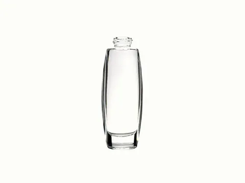 Clear With Gray/Red Lid Round Spray/Pump Glass Lotion Bottles