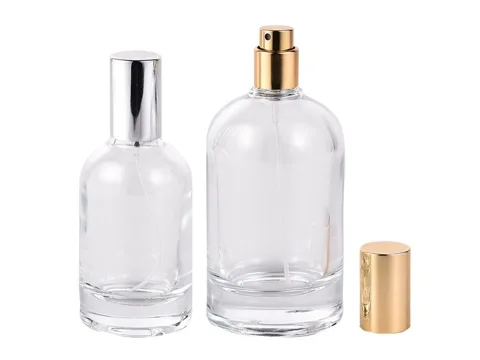 Glass Round Fine Mist Spray Perfume Bottle — view 1
