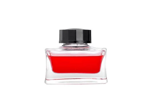 Clear Glass Ink Bottle With Cap — main view