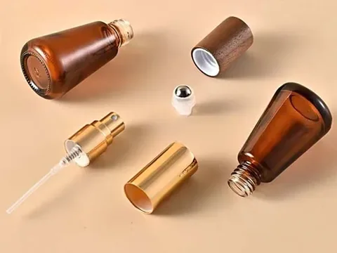 Amber Glass Cologne Perfume Spray Bottles Roll On Bottle — view 2