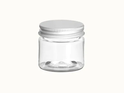 Transparent Glass Pill Bottle
