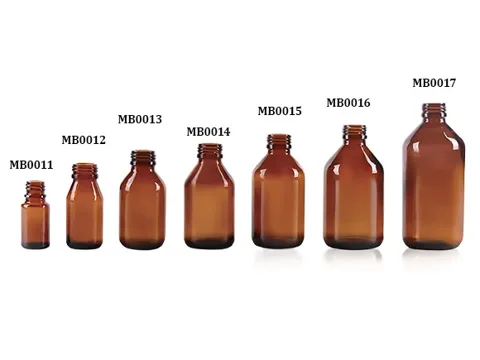 PP18 PP24 Amber Glass Medicine Bottle — view 2