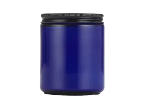 Matte Black / Green / Blue Glass Candle Jar — view 3