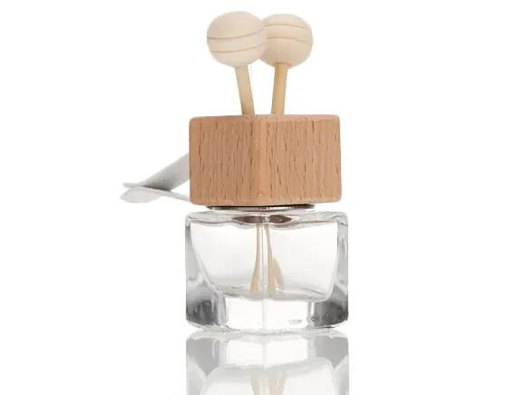 Square Clear Class Car Perfume Bottle Diffuser Bottle — main view