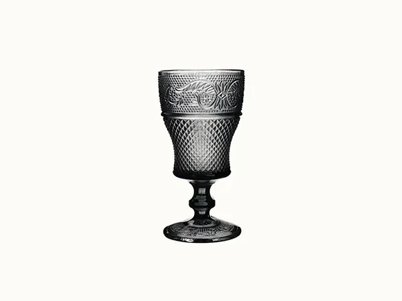 Gray/Blue/Pink Glass Ice Cream Cup — main view
