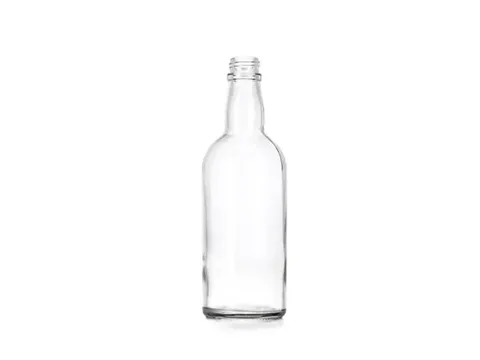 Round Glass Liquor Whiskey Vodka Bottle Screw Top