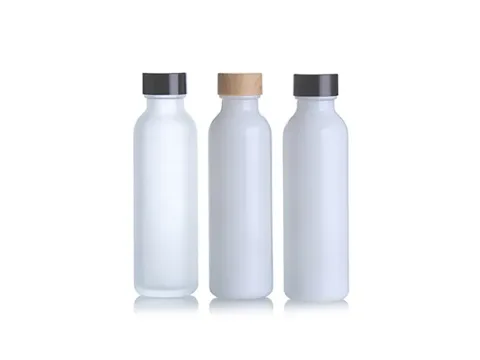 White Cosmetic Glass Bottles