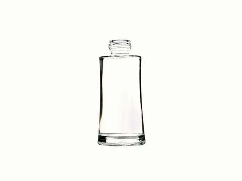 Clear With Pink/Gray/Black Lid Spray/Pump Round Glass Lotion Bottles