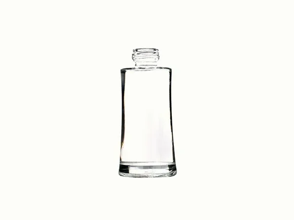 Clear With Pink/Gray/Black Lid Spray/Pump Round Glass Lotion Bottles — main view