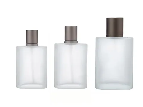 Frosted In-Stock Glass Perfume Bottles — view 1