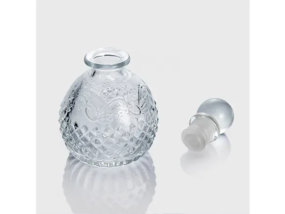 Glass Diffuser Bottle with Glass Lid — main view