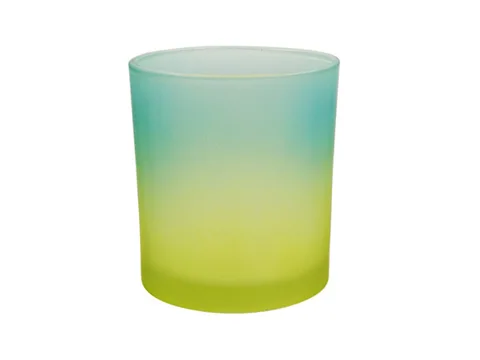 Customized Colorful Elegant Gradient Glass Candle Vessels — view 4