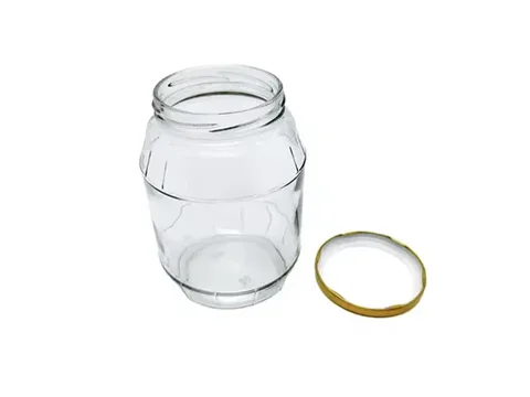 Round Glass Pickle Jar Sealed with Lid — view 2