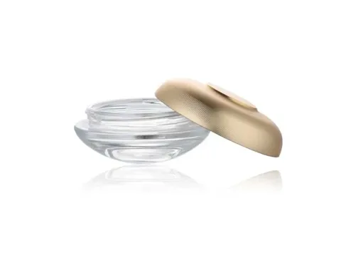 Glass Cosmetic Cream Jars with Golden Lids