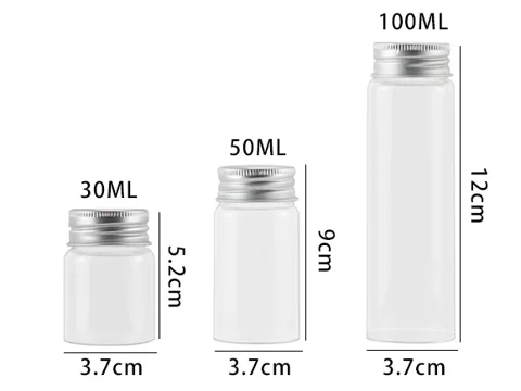 Glass Washmouth Bottle Travel Bottle — view 2