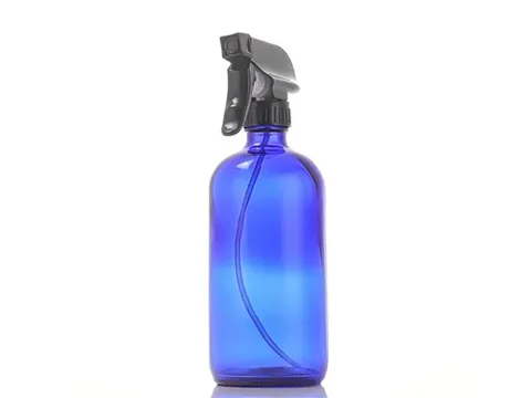 Amber Clear Blue Glass Spray Bottles — view 4