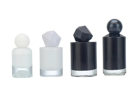 Cylinder Perfume Bottles With Inner Color Coating — view 2