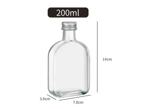 () () Glass Beverage Bottles With Lids — view 3