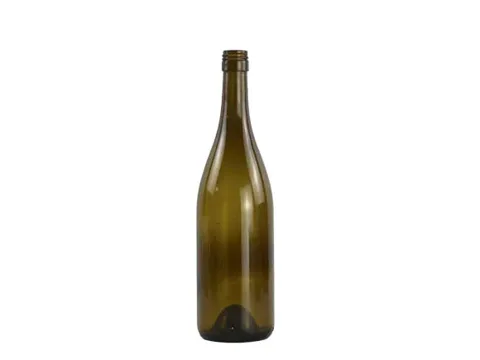 () Olive Green Burgundy Wine Bottles with Screw Top