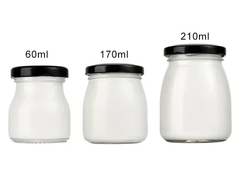 Cute Round Glass Pudding Jars — view 2