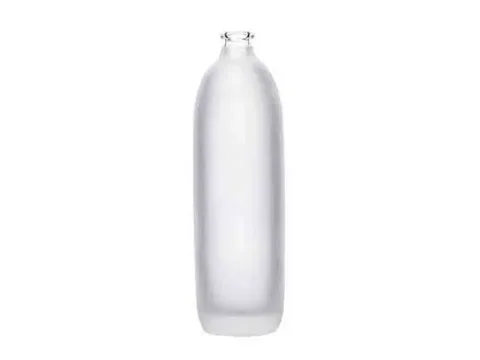 Frosted Round Glass Liquor Bottles
