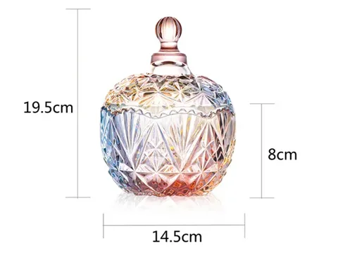 Glass Candle Vessel With Lid — view 5
