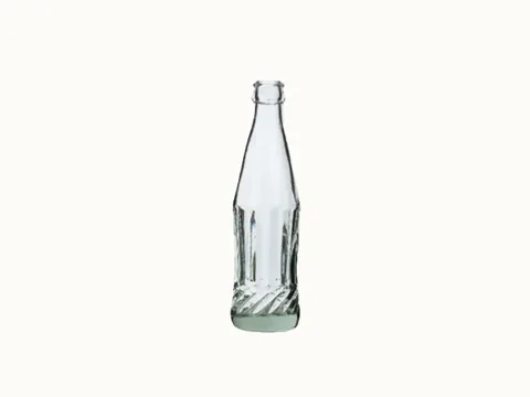 Clear Glass Sparkling Water Bottle
