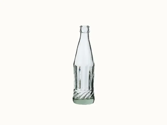 Clear Glass Sparkling Water Bottle — main view