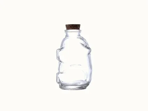 Clear Glass Candy Jar
