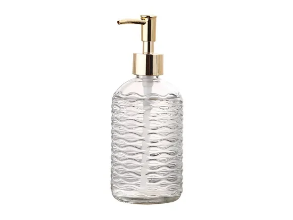 Transparent Hand Soap Glass Bottle — main view