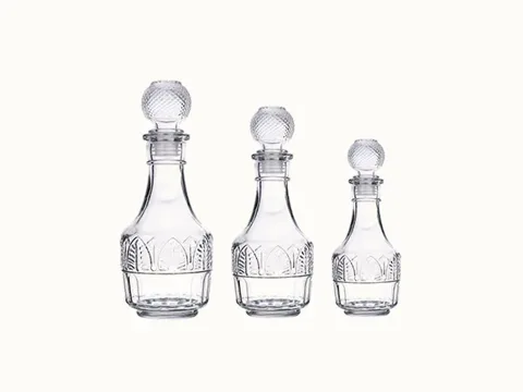 Clear Glass Wine Bottle