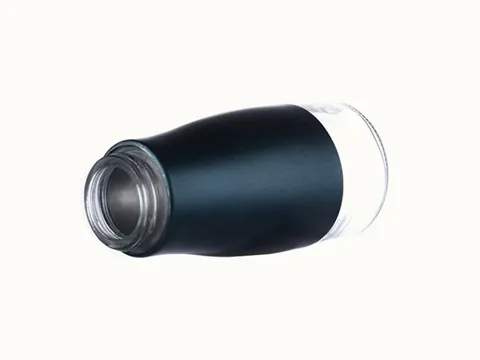 Blue Glass Vinegar Bottles — view 4