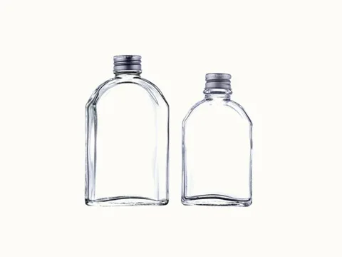 Clear Glass Coffee Bottle — view 4