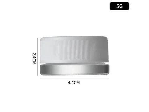 Round Square Glass Concentrate Jars With CR Lids Weed — view 7