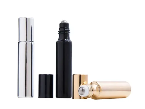 Gold Silver Glass Roller Bottles