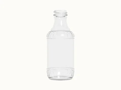 Transparent Glass Maple Syrup Bottle