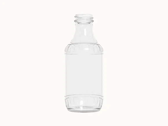 Transparent Glass Maple Syrup Bottle — main view