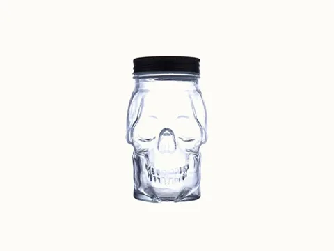 Clear Mason jar Glasses with Lids