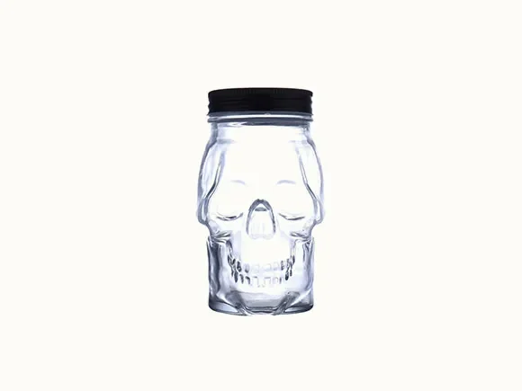 Clear Mason jar Glasses with Lids — main view