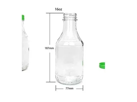 () Glass Hot Sauce Bottles In — view 2